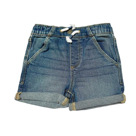 NWT Little Co Organic Cotton Denim Jean Shorts Size 3T - Picture 1 of 6